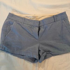 j crew shorts light blue size 6